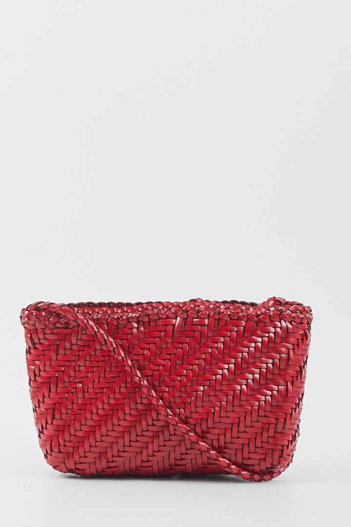Sia Leather Crossbody Red
