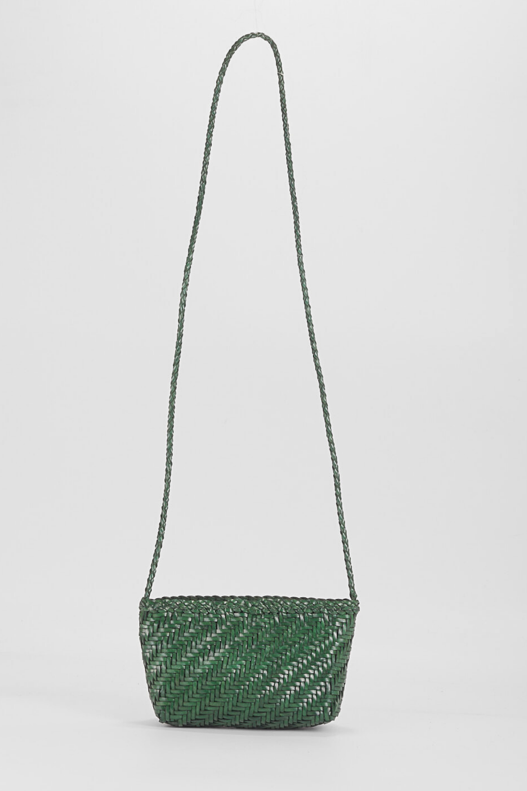 Sia Leather Crossbody- Emerald Green