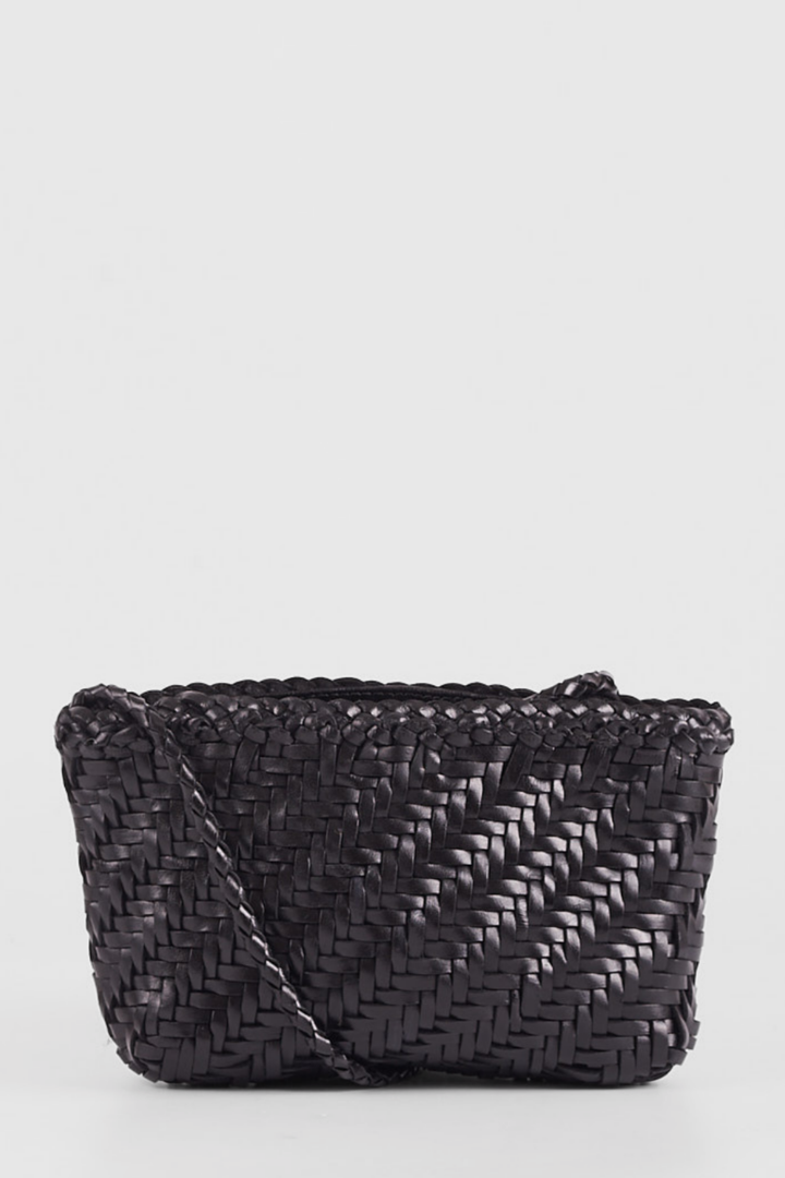 Sia Leather Crossbody - Black