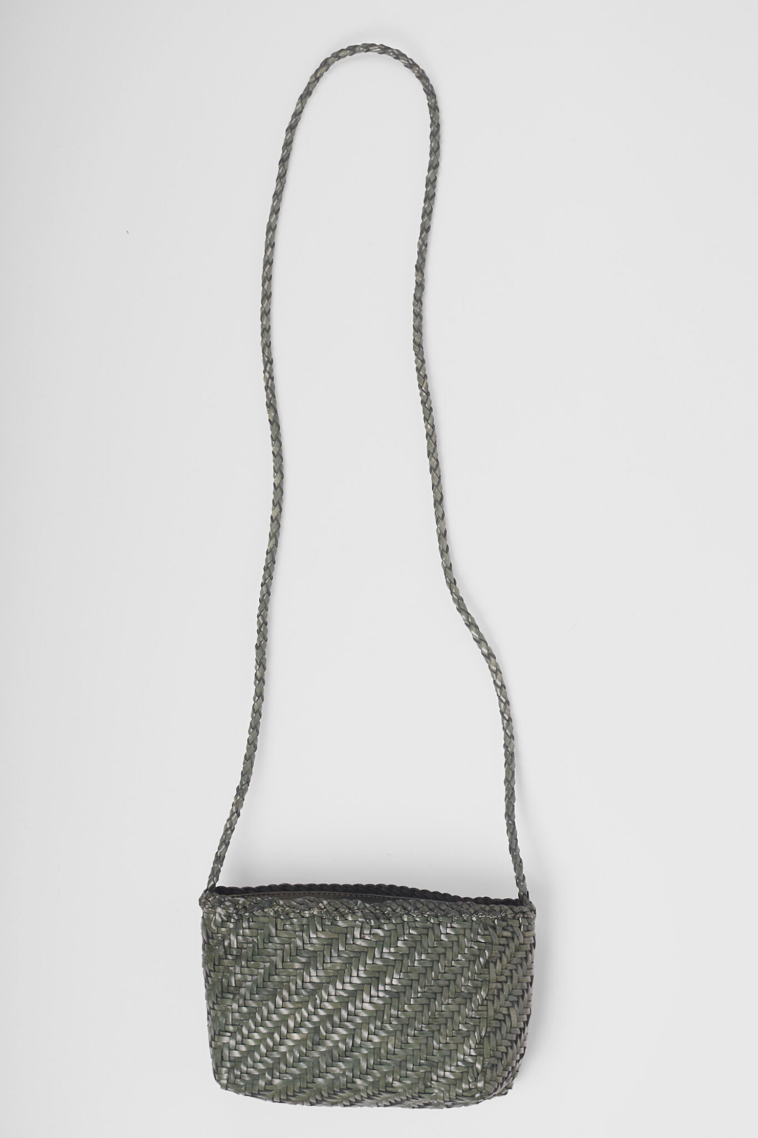 Sia Leather Crossbody- Slate Green