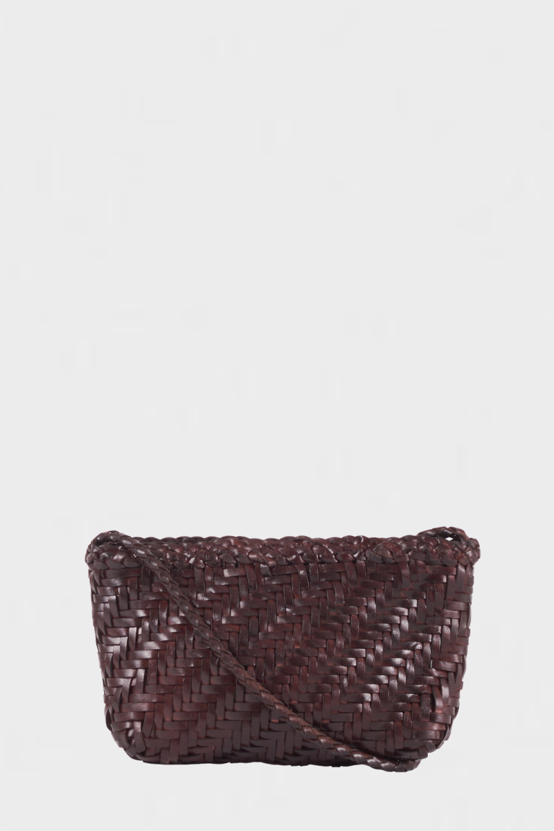 Sia Leather Crossbody- Espresso