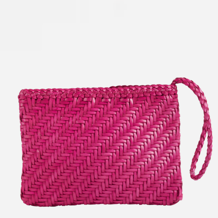Woven Wristlet Rasberry