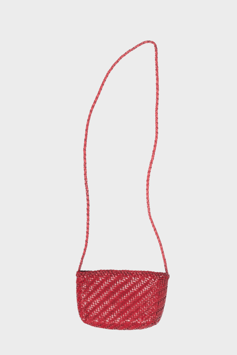 Sia Leather Crossbody Red