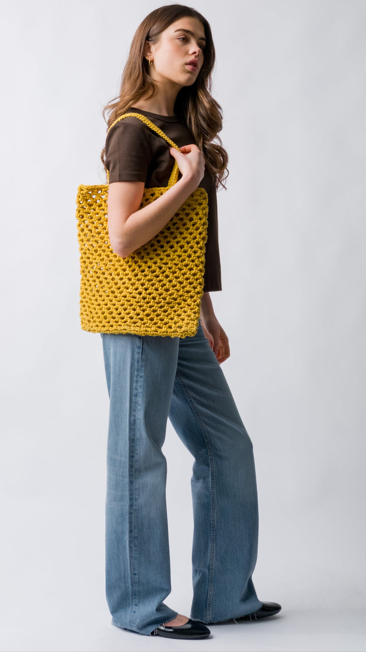 Nadia Crochet Cotton Tote