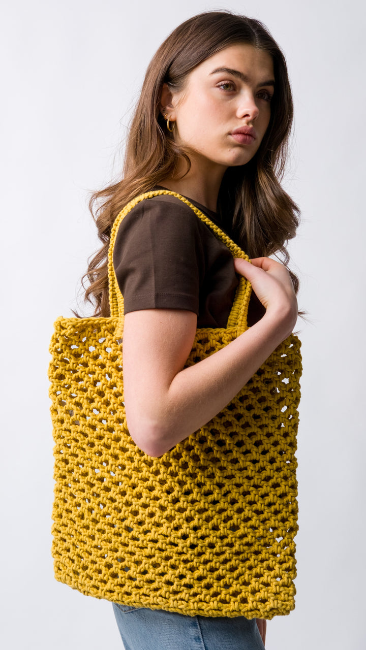 Nadia Crochet Cotton Tote