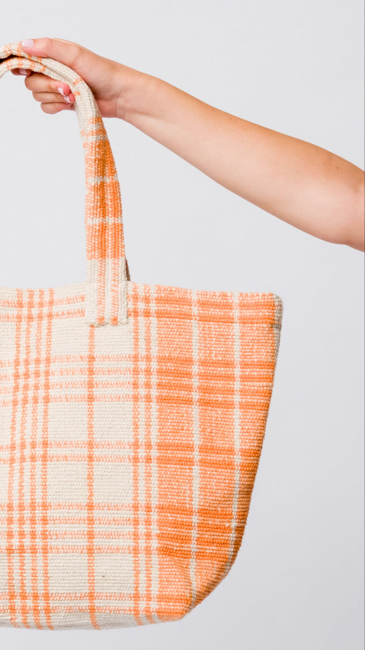 Sahara Organic Cotton Tote Bag- Orange