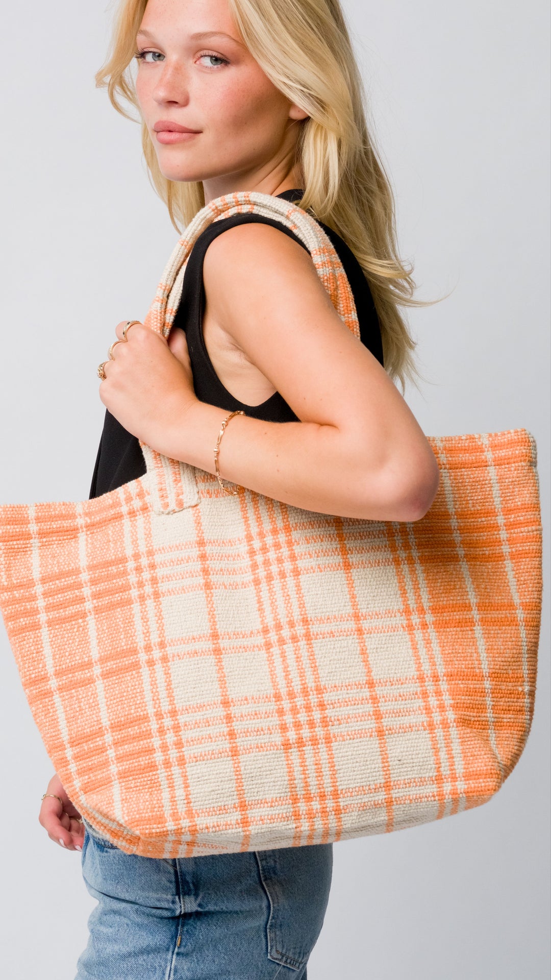 Sahara Organic Cotton Tote Bag- Orange