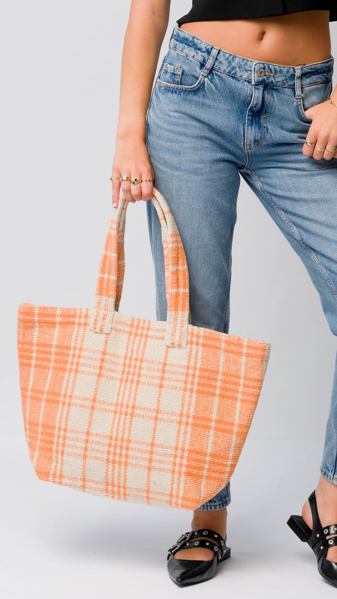 Sahara Organic Cotton Tote Bag- Orange