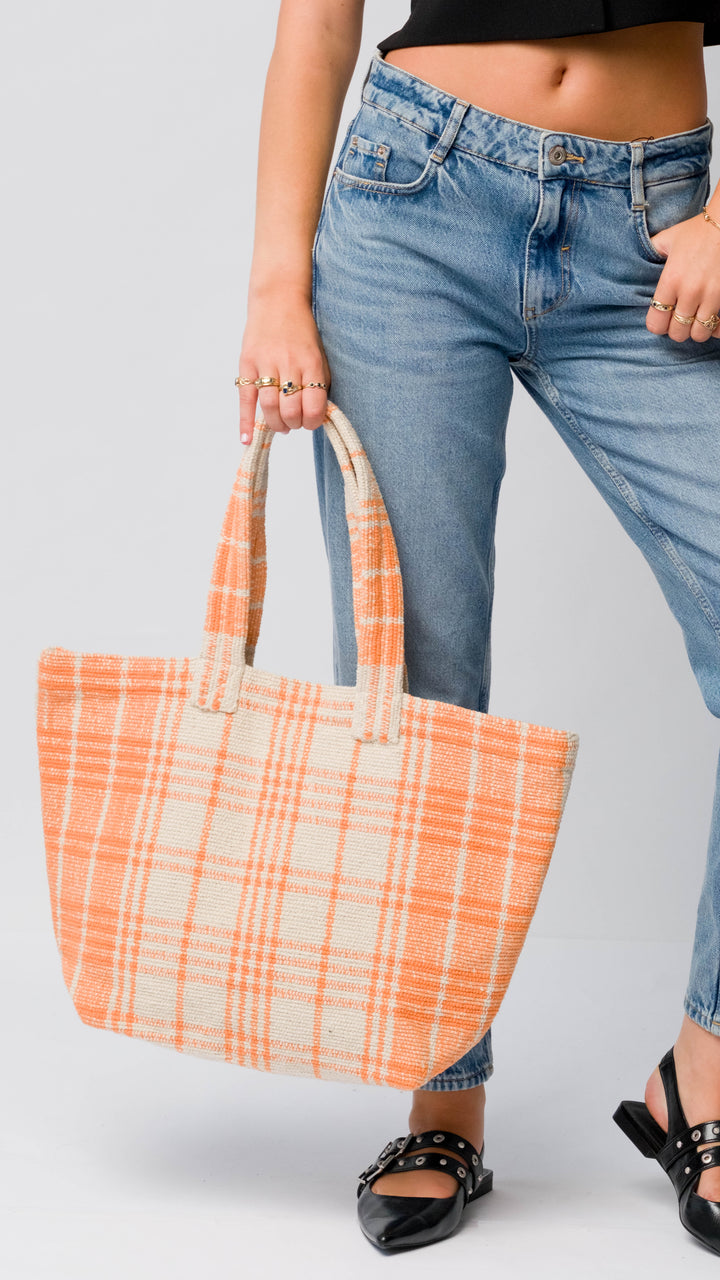Sahara Organic Cotton Tote Bag- Orange