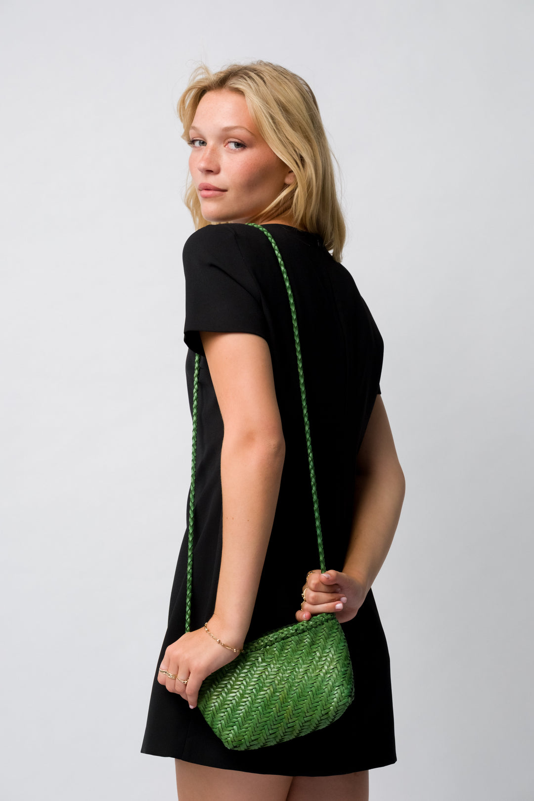 Sia Leather Crossbody- Peridot