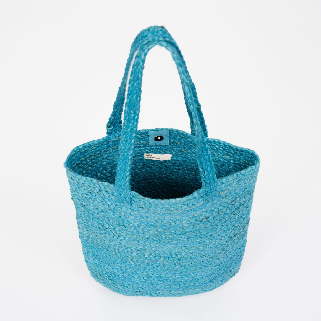 Weiche Jutetasche Shyla - Blau