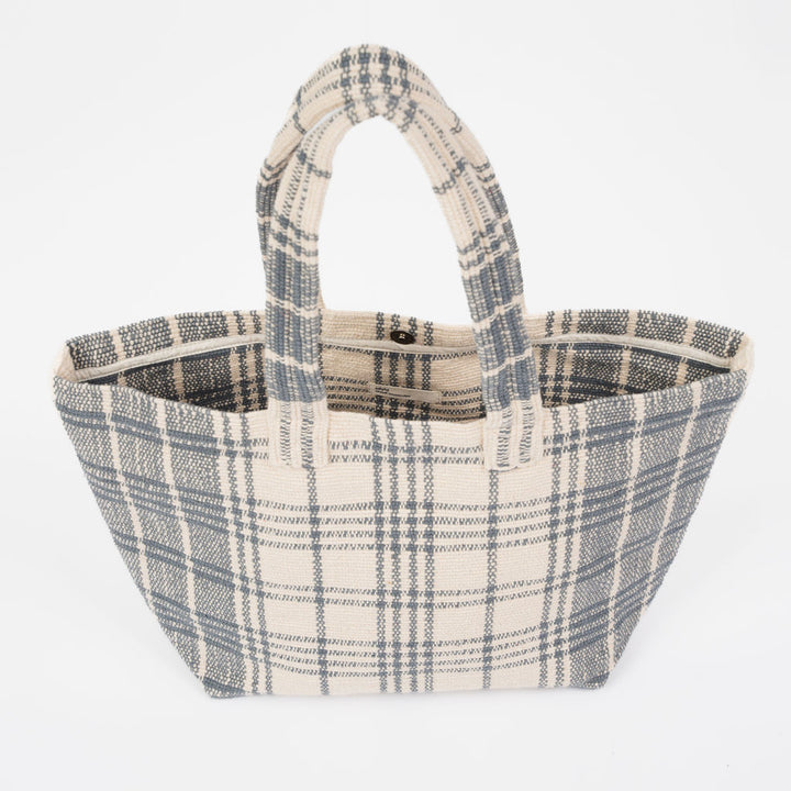Borsa tote in cotone biologico Sahara - Grigio