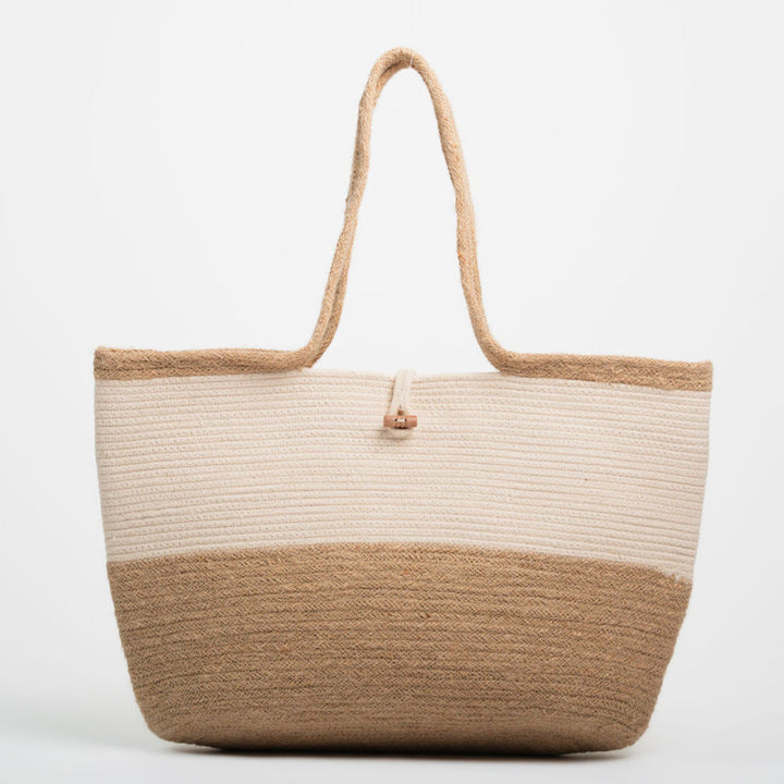 Noori Jute & Cotton Rope Bag