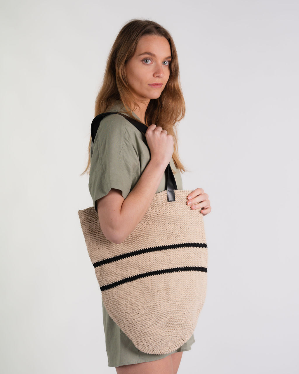 Einkaufstasche „Lana“ aus gewebter Baumwolle