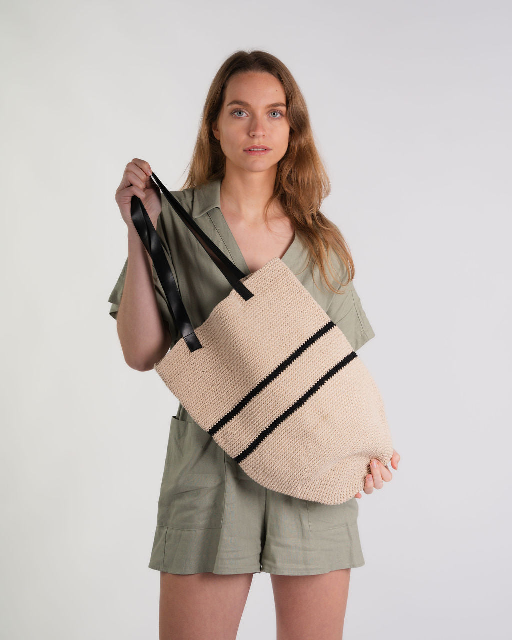 Einkaufstasche „Lana“ aus gewebter Baumwolle