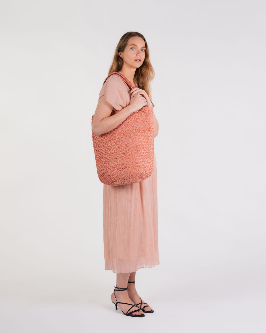 Weiche Jutetasche Shyla - Rosa