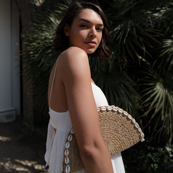 Jemima Jute Clutch Bag