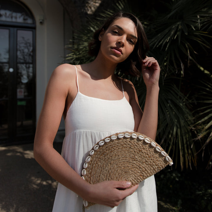 Jemima Jute Clutch Bag