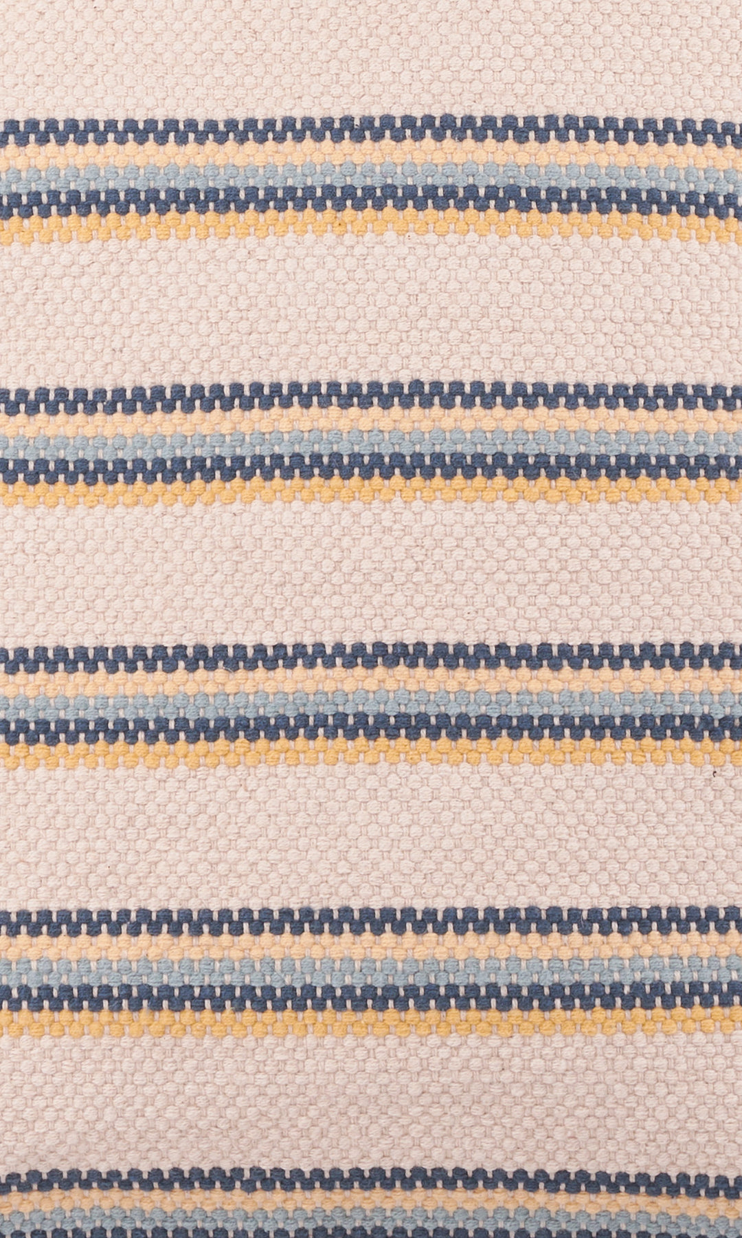 Gul Baumwoll-Handweb-Einkaufstasche - Blau