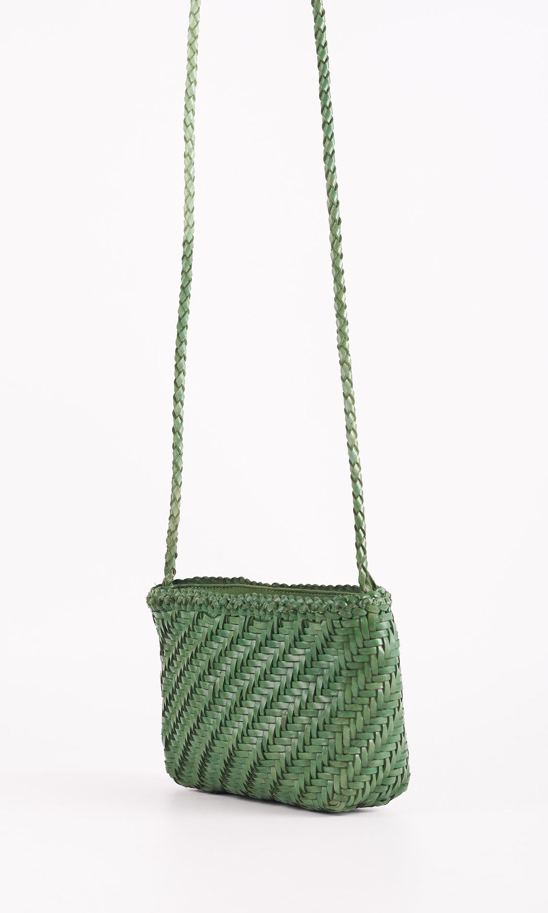Sia Leather Crossbody- Peridot