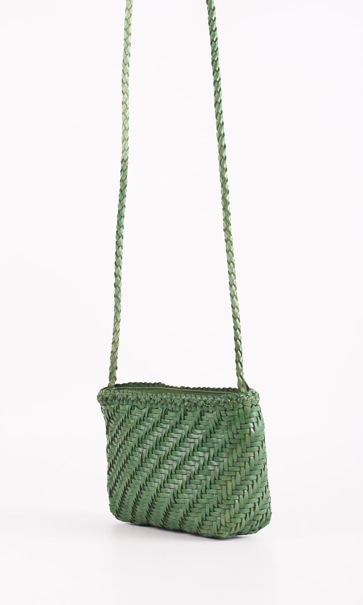 Sia Leather Crossbody- Peridot