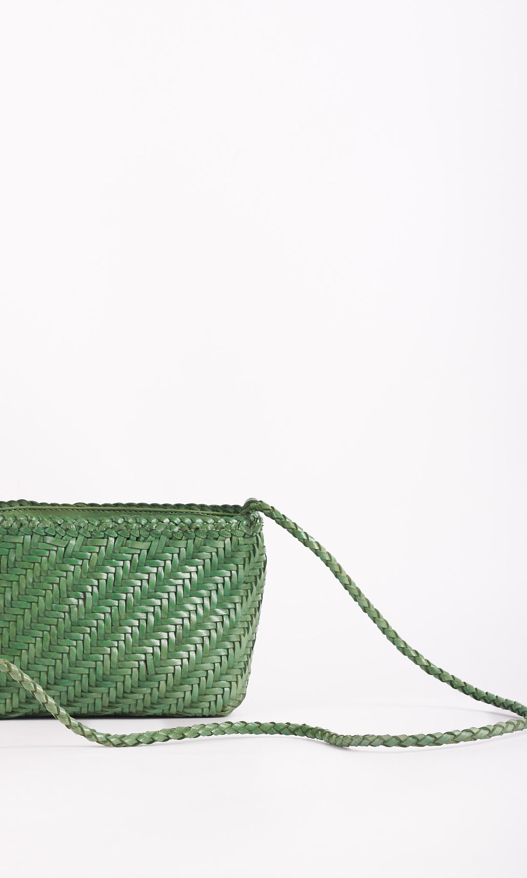 Sia Leather Crossbody- Peridot