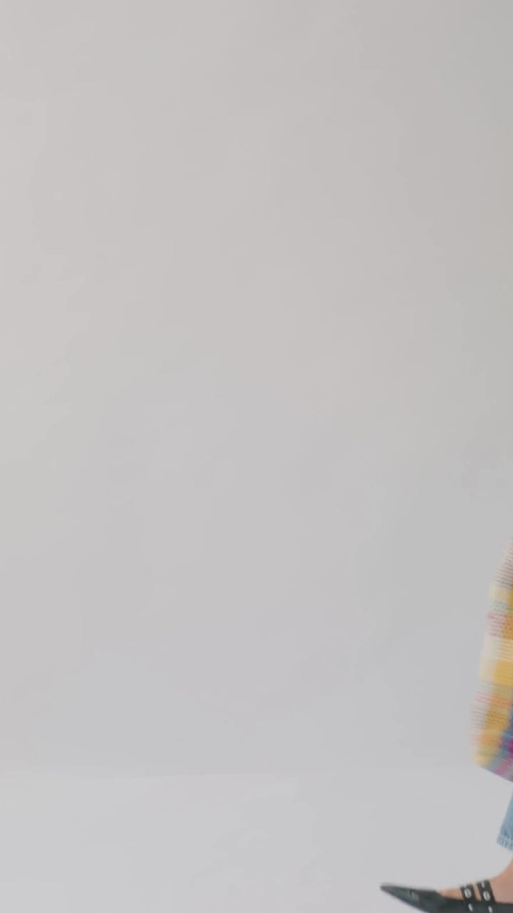 Navi Baumwoll-Handweb-Einkaufstasche - Mehrfarbig