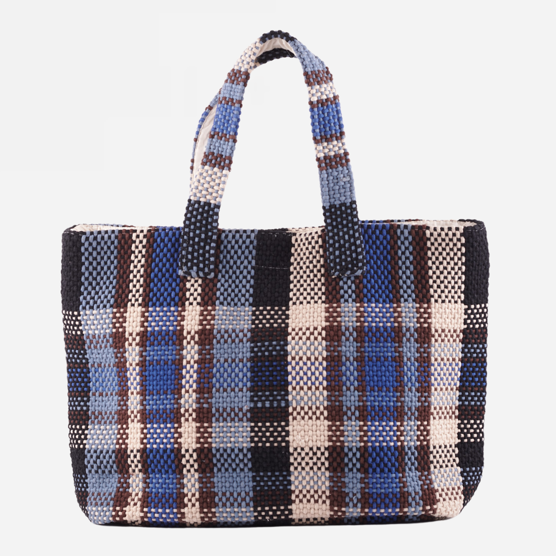 Navi Baumwoll-Handweb-Einkaufstasche - Mehrfarbig