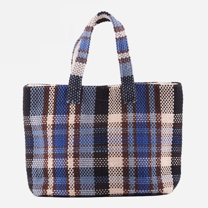 Navi Baumwoll-Handweb-Einkaufstasche - Mehrfarbig