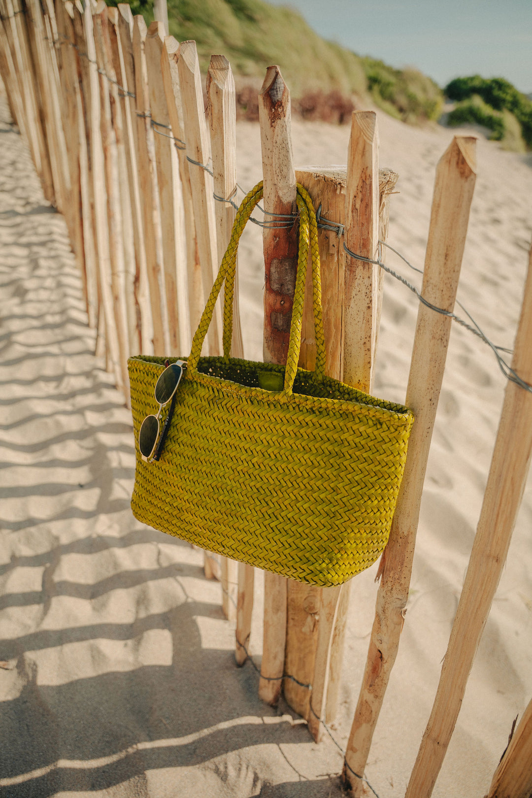 Amora Woven Shoulder Bag- Macha