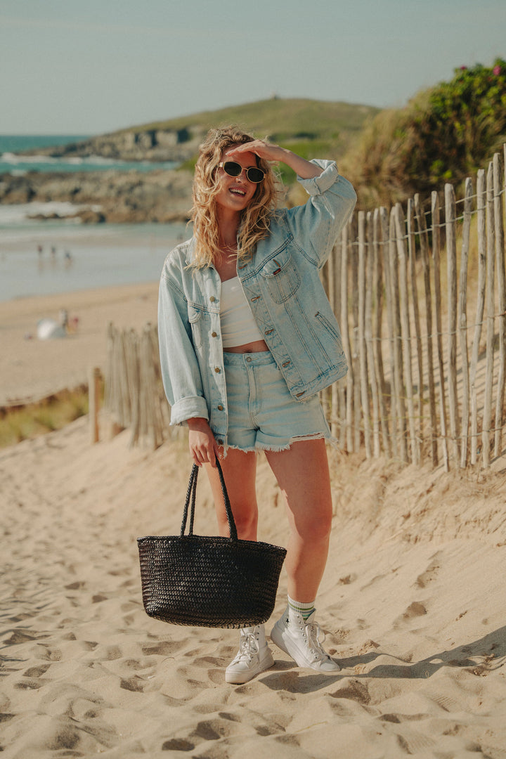 Amora Woven Shoulder Bag- Black- PRE ORDER ETA 4 weeks