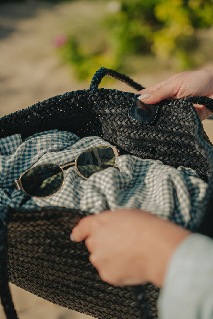 Amora Woven Shoulder Bag- Black- PRE ORDER ETA 4 weeks