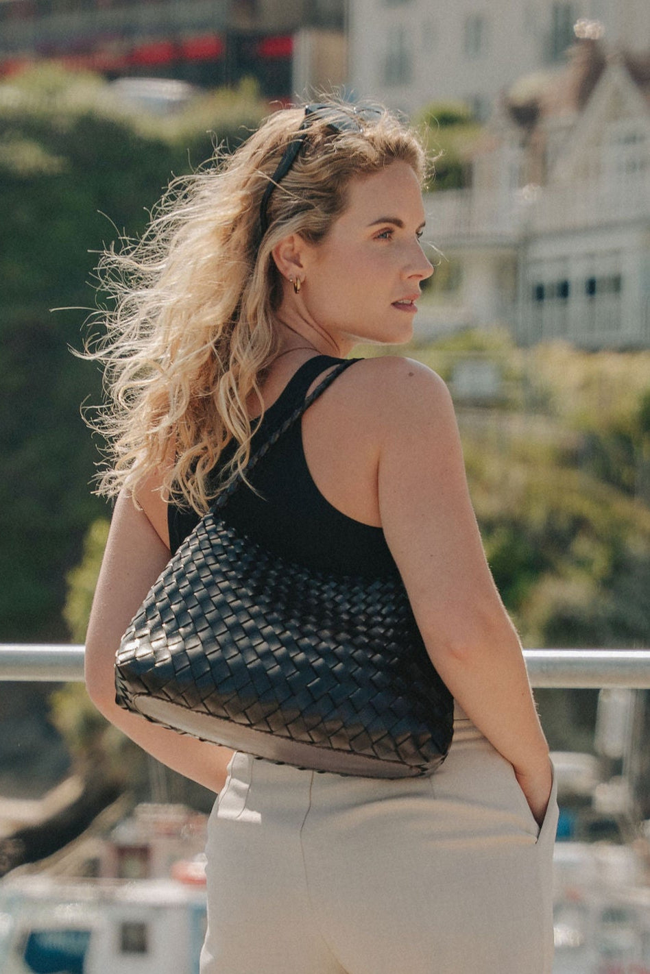 Selina Shoulder Bag- Black