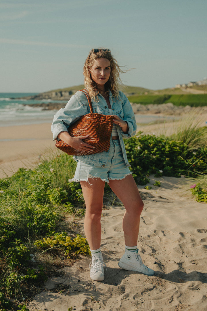 Amora Woven Shoulder Bag- Tan PRE ORDER ETA 4 Weeks