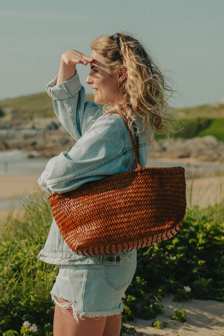 Amora Woven Shoulder Bag- Tan PRE ORDER ETA 4 Weeks