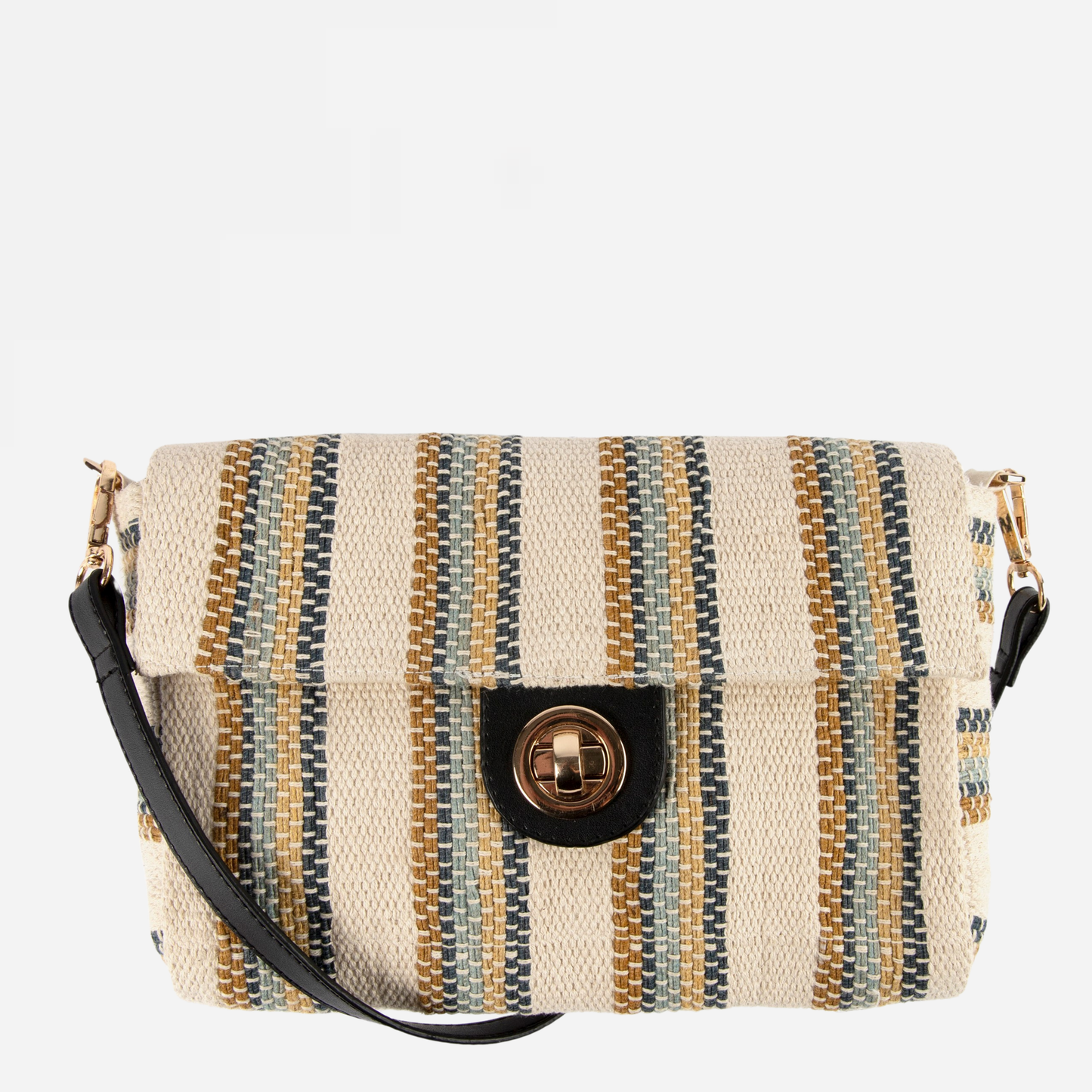 Ira Handloom Cotton Crossbody Bag With Extra Shoulder Strap.