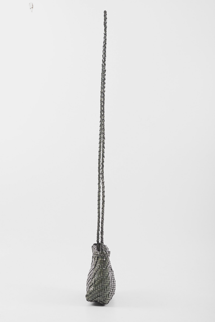 Sia Leather Crossbody- Slate Green