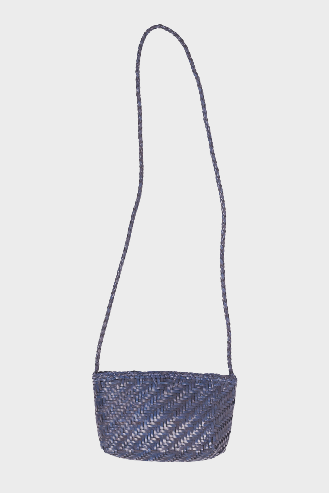 Sia Leather Crossbody- Blue