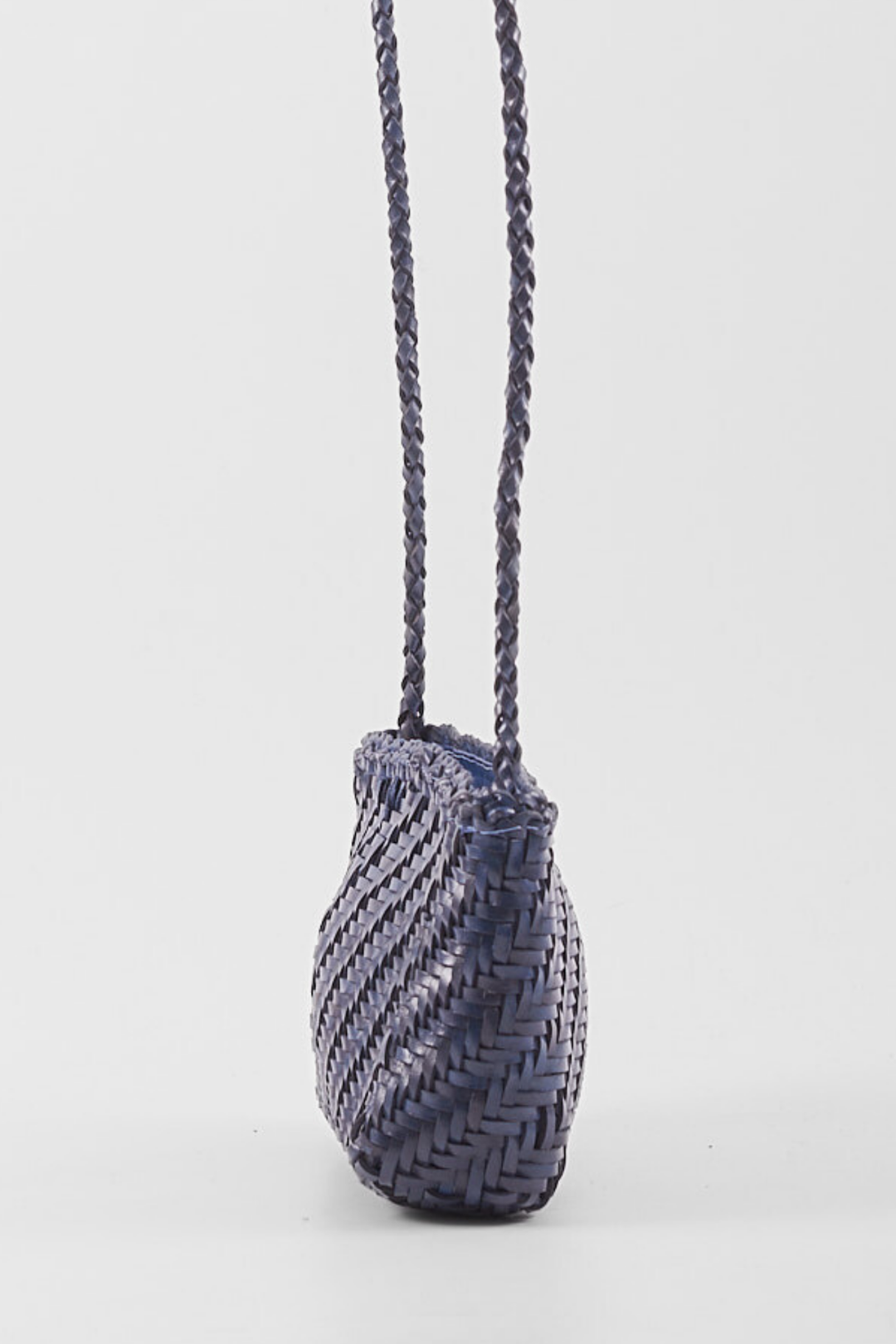 Sia Leather Crossbody- Blue