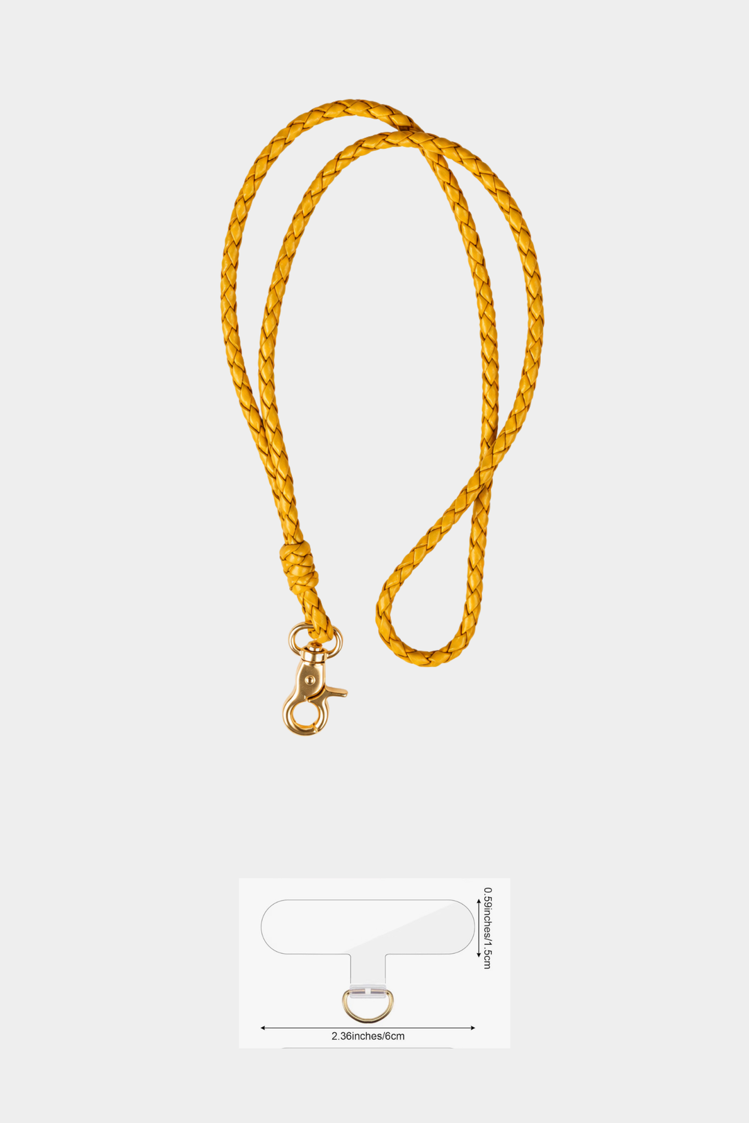 Woven Leather Phone Strap