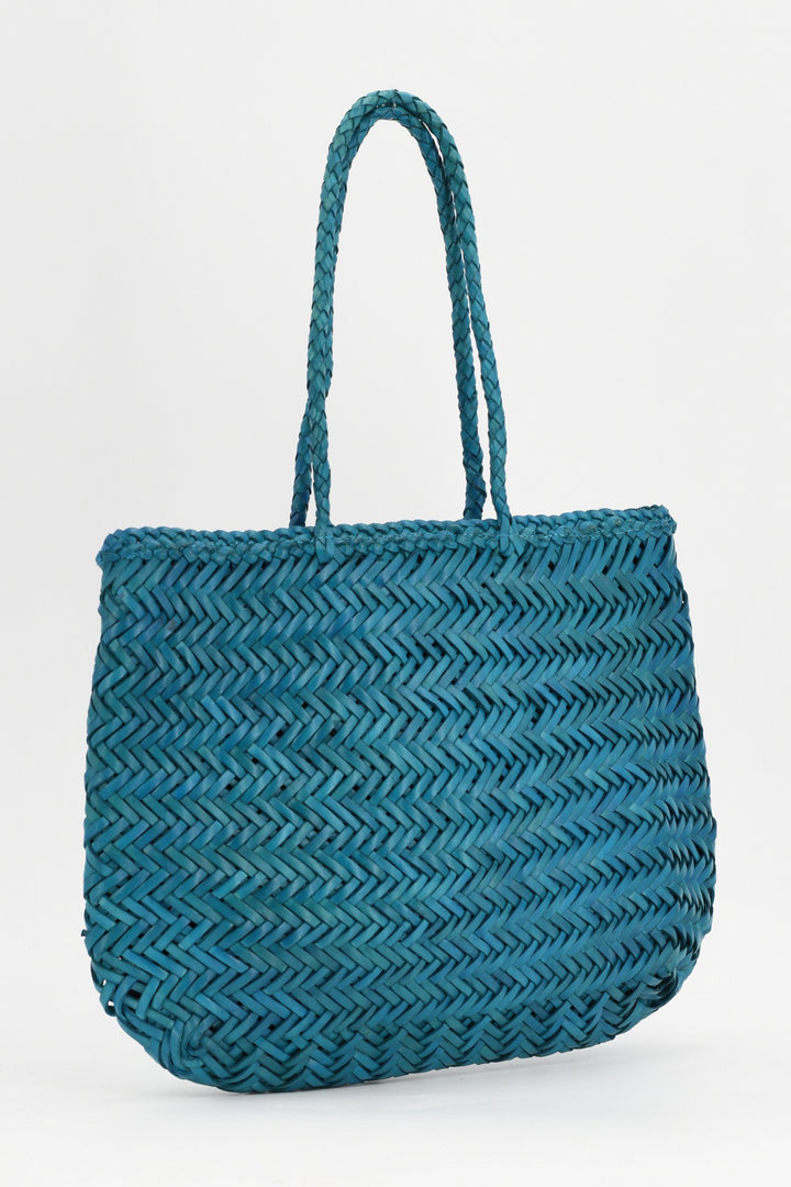 Woven Leather Shoulder Bag