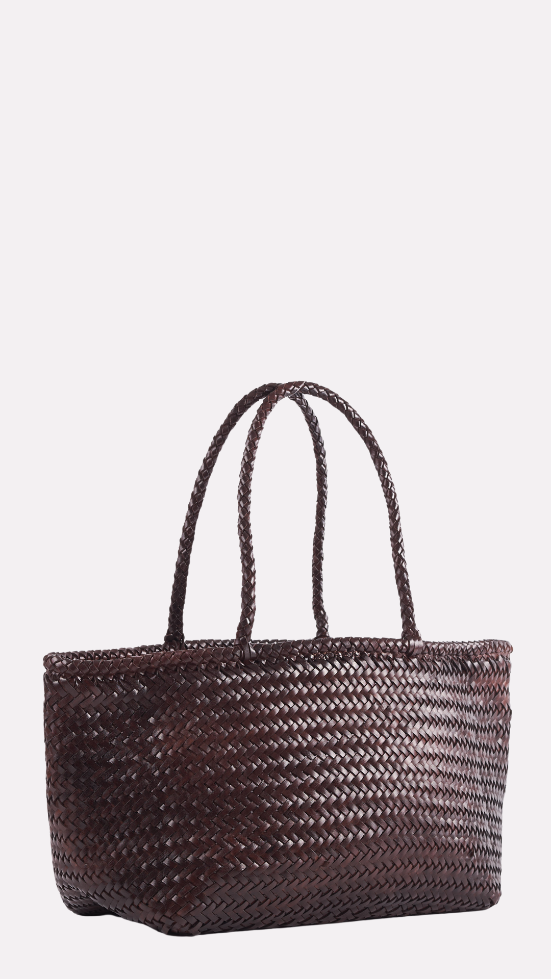 Amora woven leather bag -Espresso- PRE ORDER