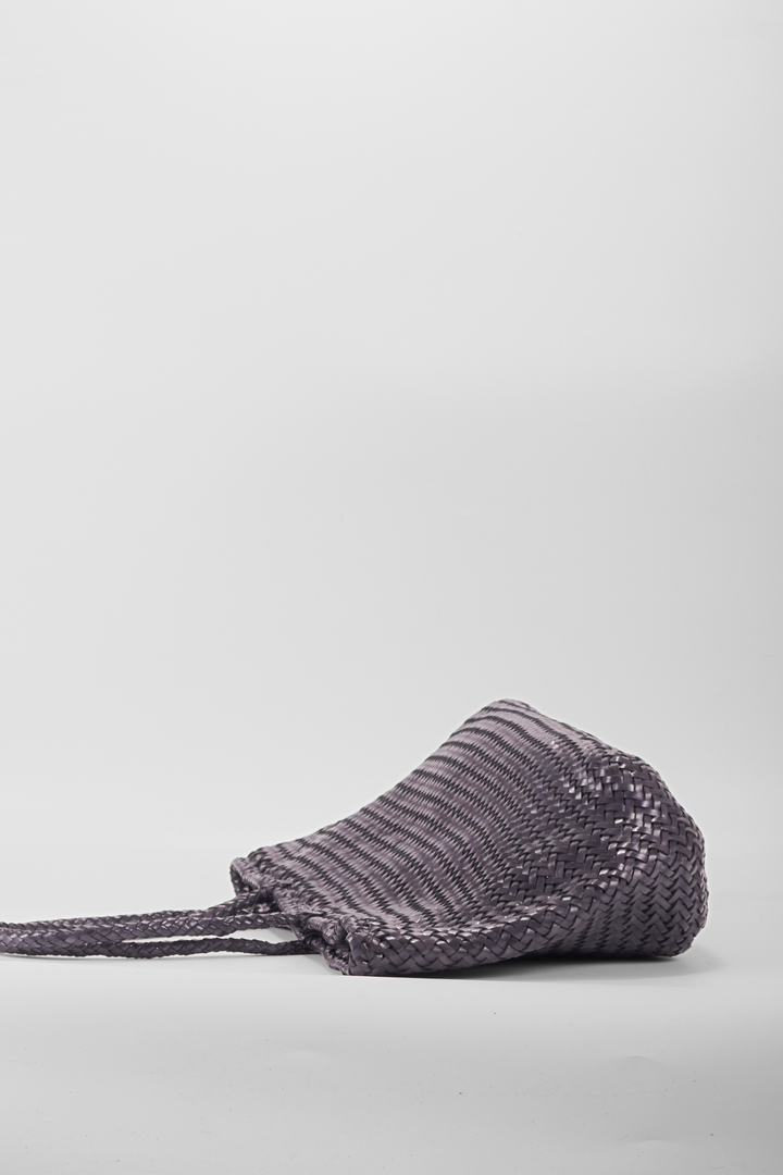 Amora Woven Shoulder Bag Dark Blue