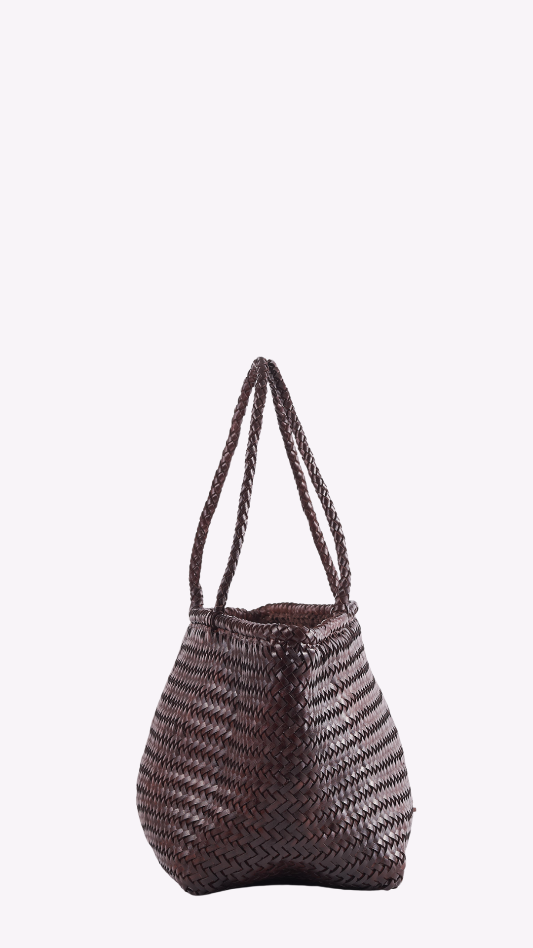 Amora woven leather bag -Espresso- PRE ORDER