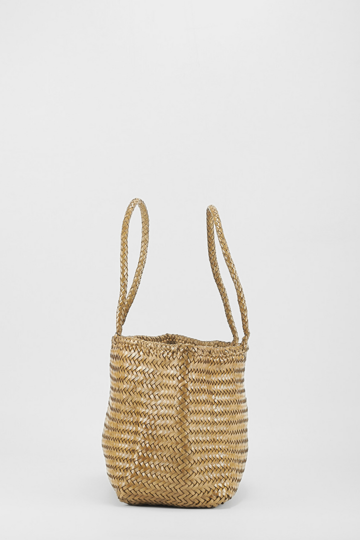 Amora Woven Shoulder Bag Khaki-