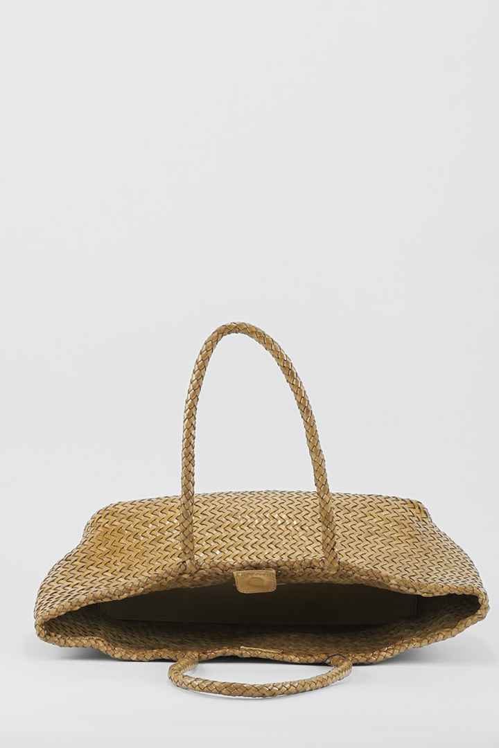 Amora Woven Shoulder Bag Khaki-