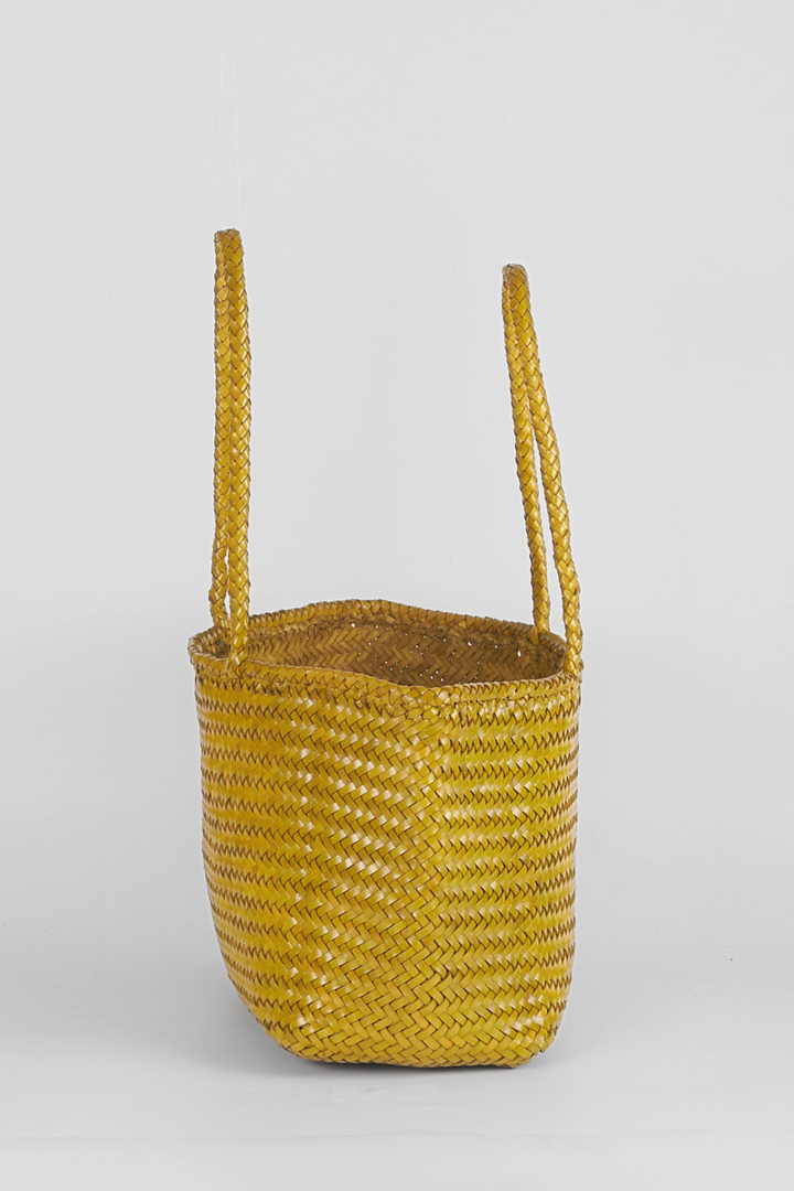 Amora Woven Shoulder Bag- Macha