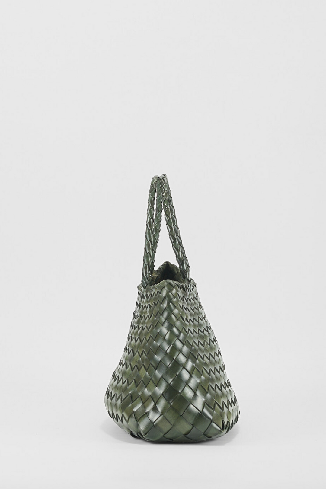 Selina Woven Hand Bag- Slate Green