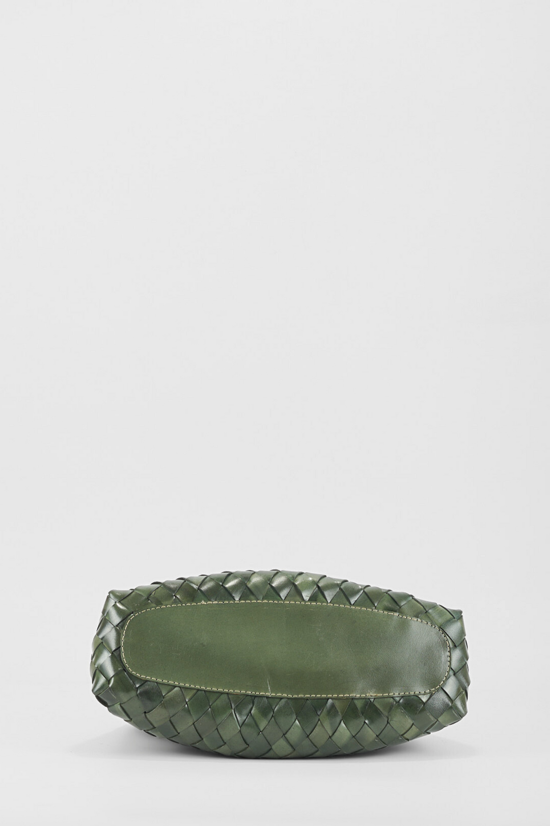 Selina Woven Hand Bag- Slate Green