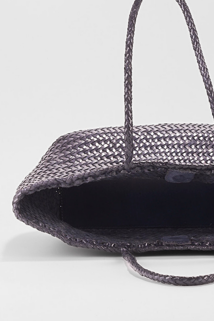 Amora Woven Shoulder Bag Dark Blue